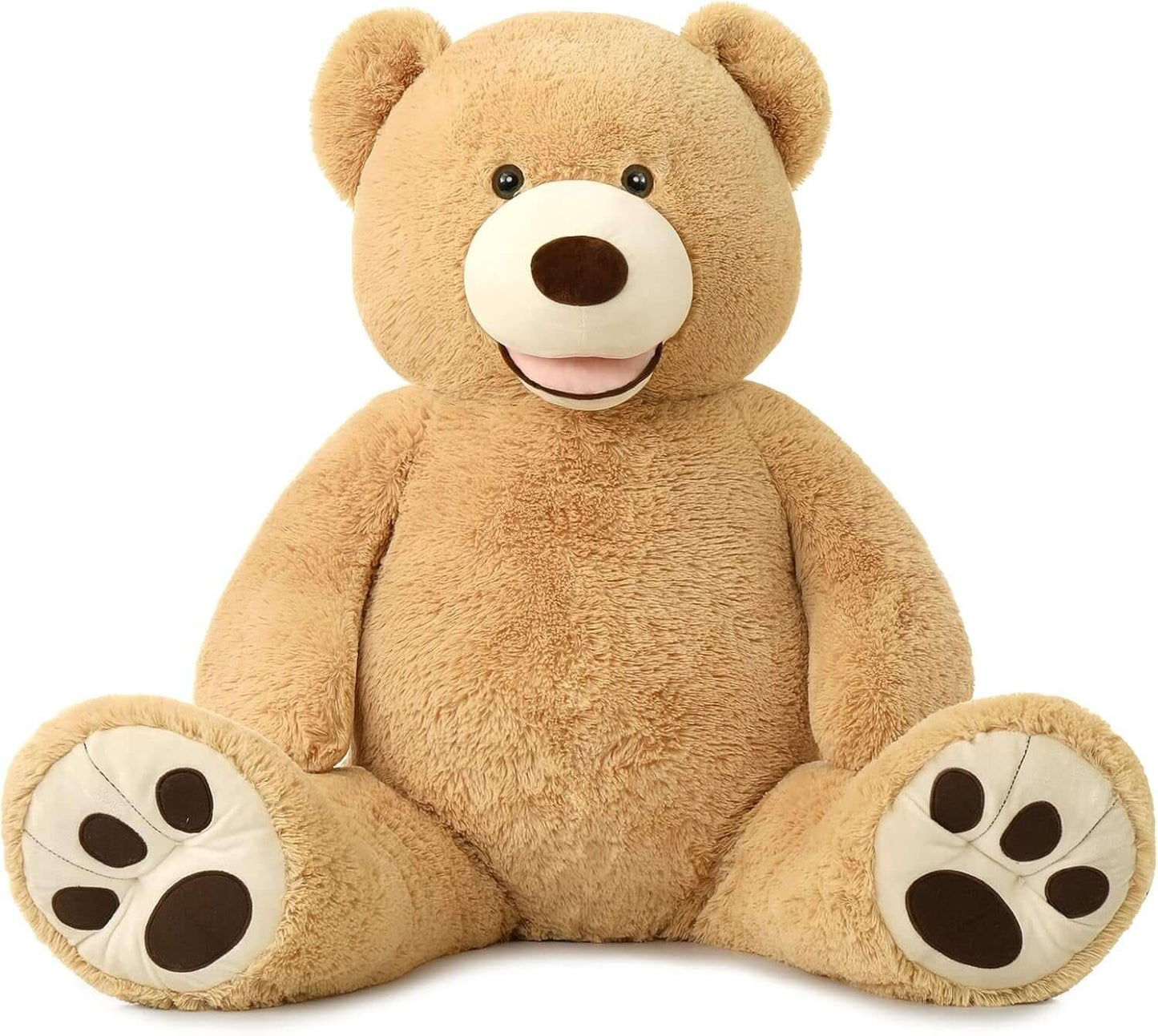 DROPPZZA Smile Giant Teddy Bear, 51Inch Large Stuffed Bears with Big Footprints, Big