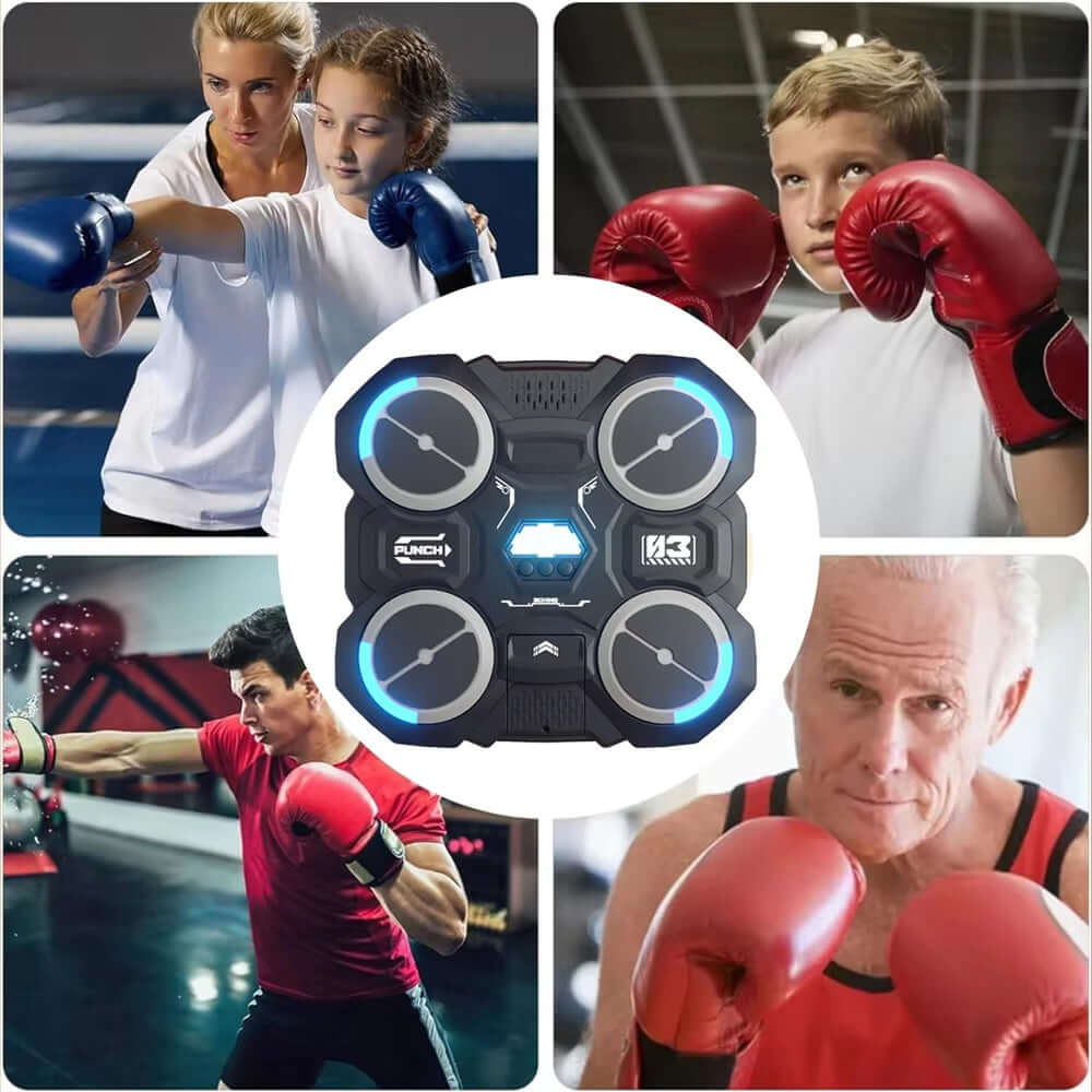 DROPPZZA Music Boxing Machine Bluetooth-Compatible Music Boxing Machine Children'S Music Boxing Machine Smart Boxing Machine Wall Mounted