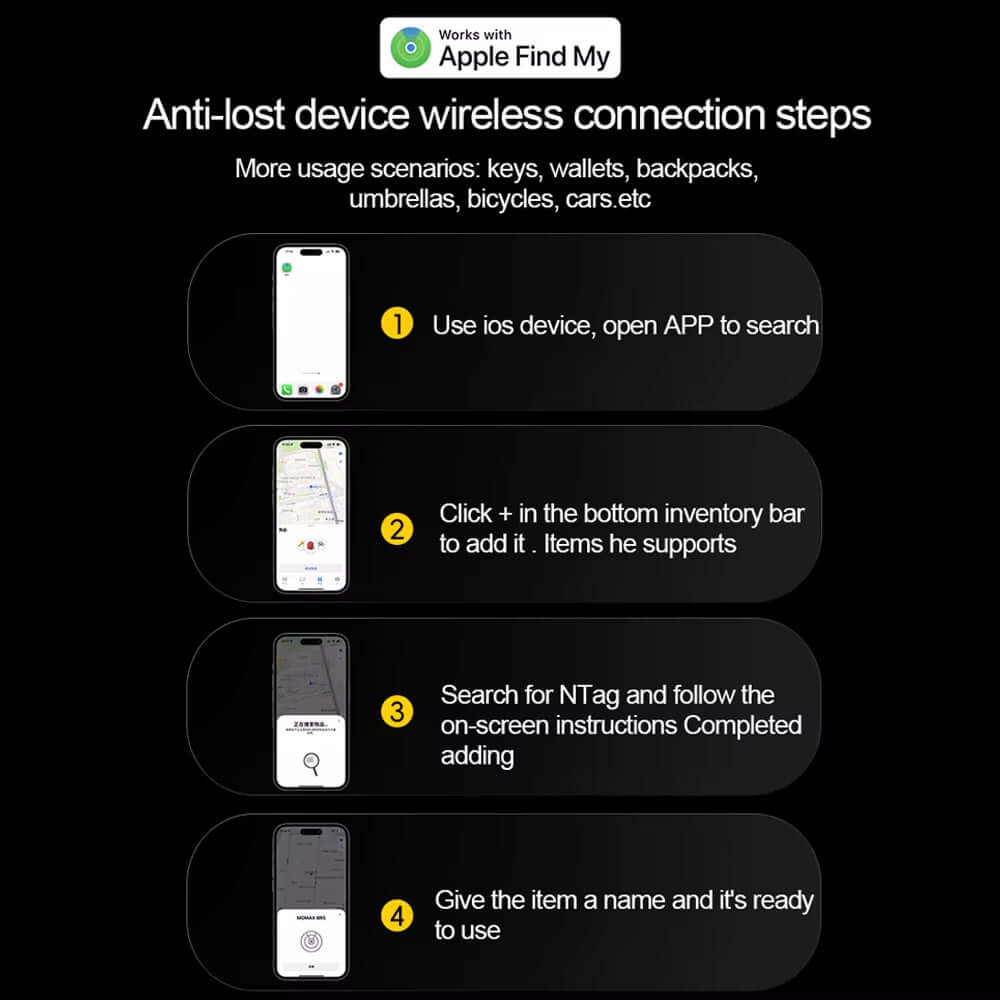DROPPZZA Bluetooth GPS Tracker Smart Tag Airtag Work with Apple Find My APP Itag Locator Air Tags Pet Key Finder for Ios