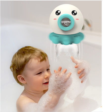 Octopus Fountain Bath Toy Water Jet Rotating Shower Bathroom Toy Summer Water