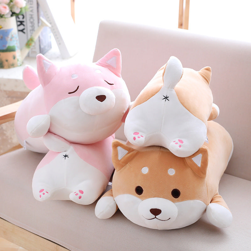 36cm 55cm Cute Fat Shiba Inu Dog Plush Toy Stuffed Soft Kawaii Animal Cartoon Pillow Love