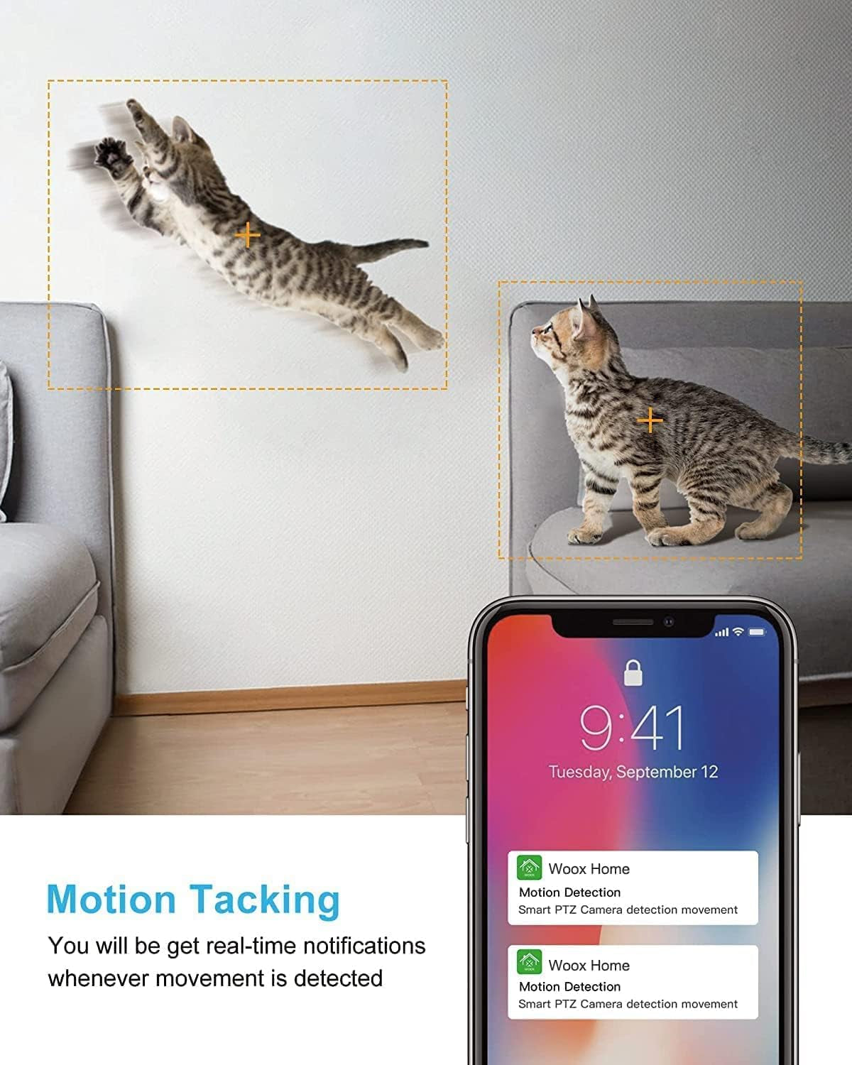 Indoor Camera,1080P Home Security Camera,360° PTZ Baby Monitor with Camera and Audio,2.4G Wifi Pet Dog Camera with Phone App,Smart inside Cameras for House