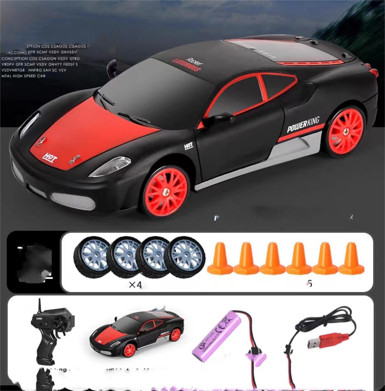 2.4G Drift Rc Car 4WD RC Drift Car Toy Remote Control GTR Model