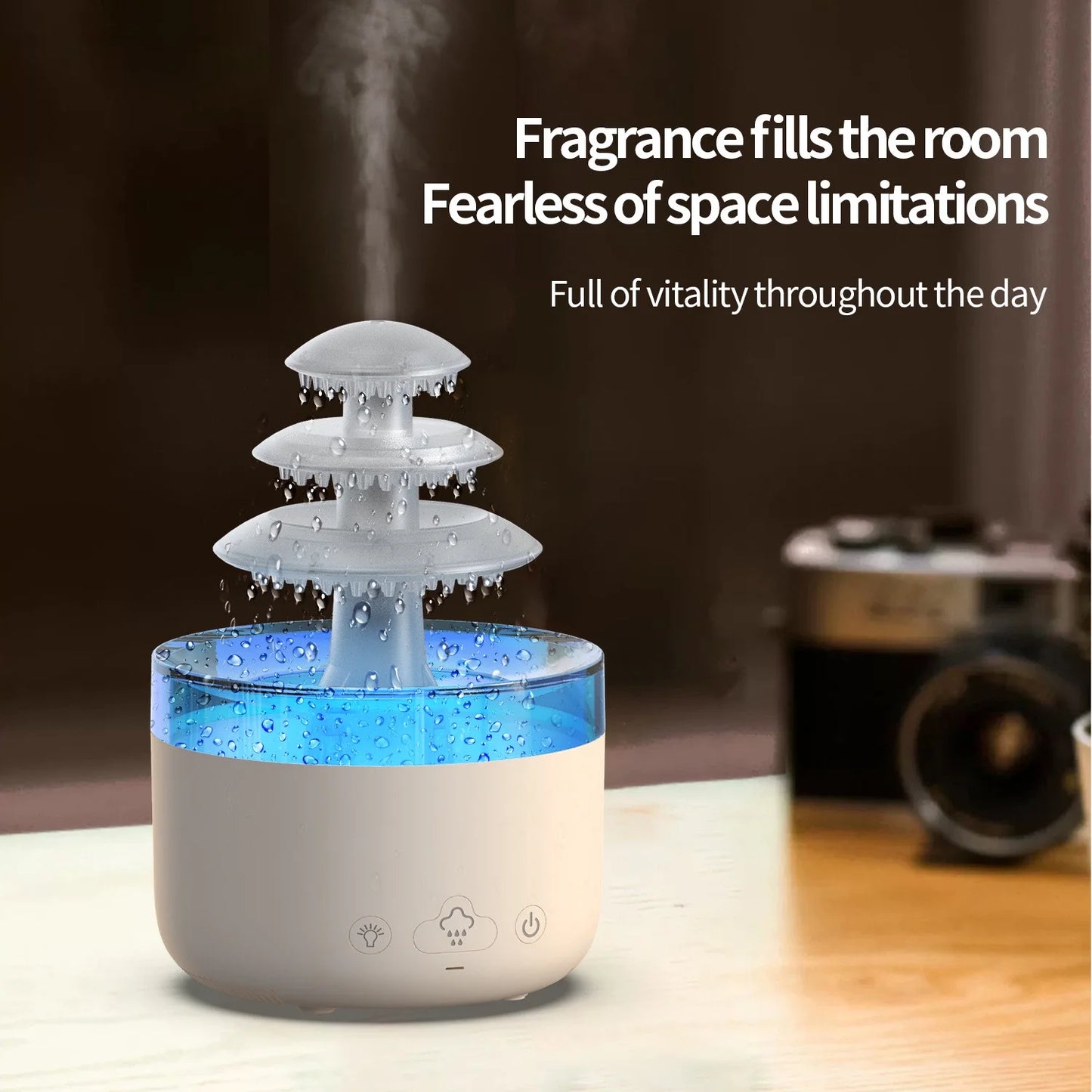 Oil Diffusers for Homecolorful and Rain Aromatherapy Machine Home, Bedroom, Office, Automatic Incense Spraying, Silent Incense Expansion, Indoor Humidifier, Home