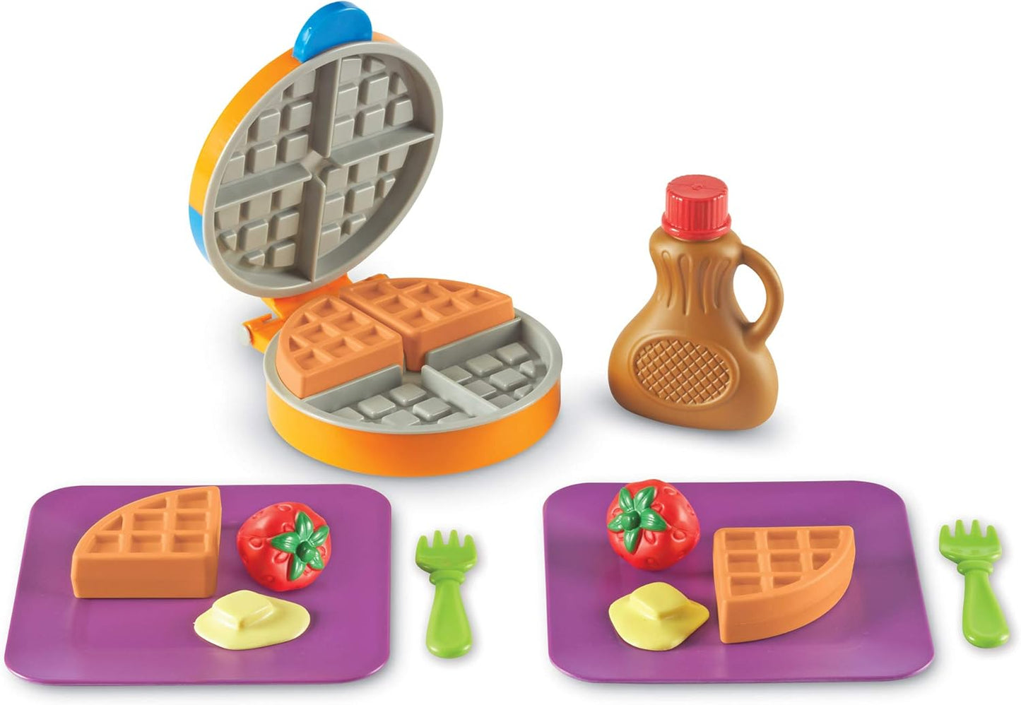 New Sprouts Waffle Time - Play Food Kitchen , Breakfast Pretend Play Toys, Toddler Pretend Play Montessori Educational Game, Fine Motor Skills , Gifts for Boys and Girls