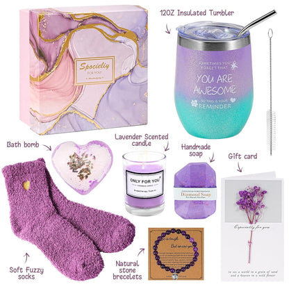 Brand Women'S Relaxing Spa Gift Box - Self Care Gift Basket for Birthdays, Valentine'S, Mothers Day & Christmas for Moms, Wives, Girlfriends & Friends