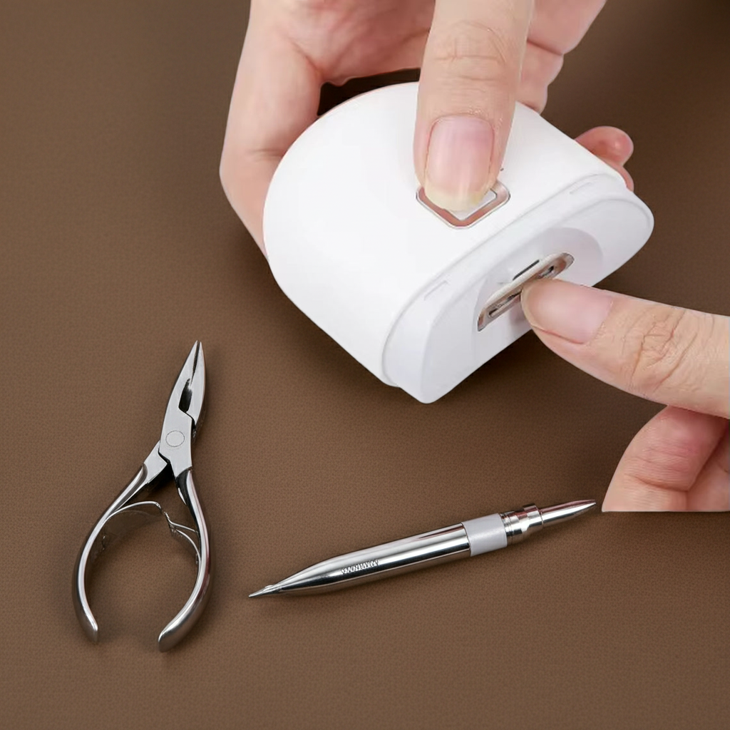 1 Pcs Electric Automatic Nail Clipper Manicure Nail Trimmer for Adult Finger Toe